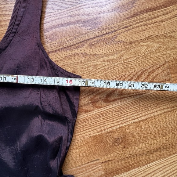 Vintage Contempo Casuals Purple Satin Bodycon Slip Dress Ruched Knot Y2K 90s Sm - Picture 9 of 11